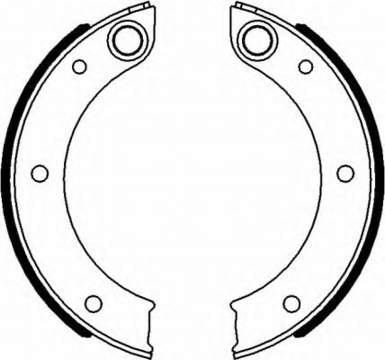 PAGID H1712 Brake Shoe Set, parking brake